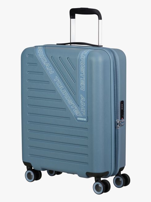 American Tourister Dynabelt Spinner Kuffert 36L, Rainstorm Blue