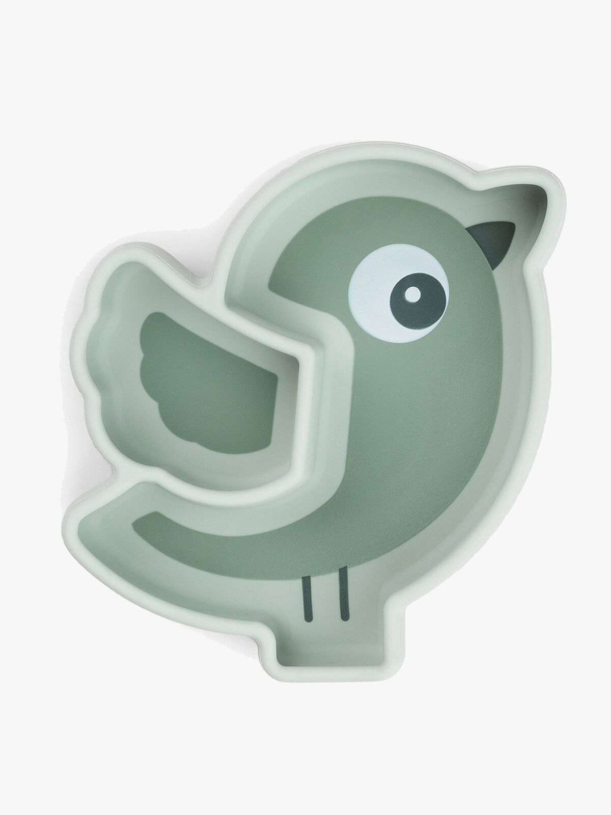 Done By Deer Stick & Stay Silikonetallerken Birdee, Green