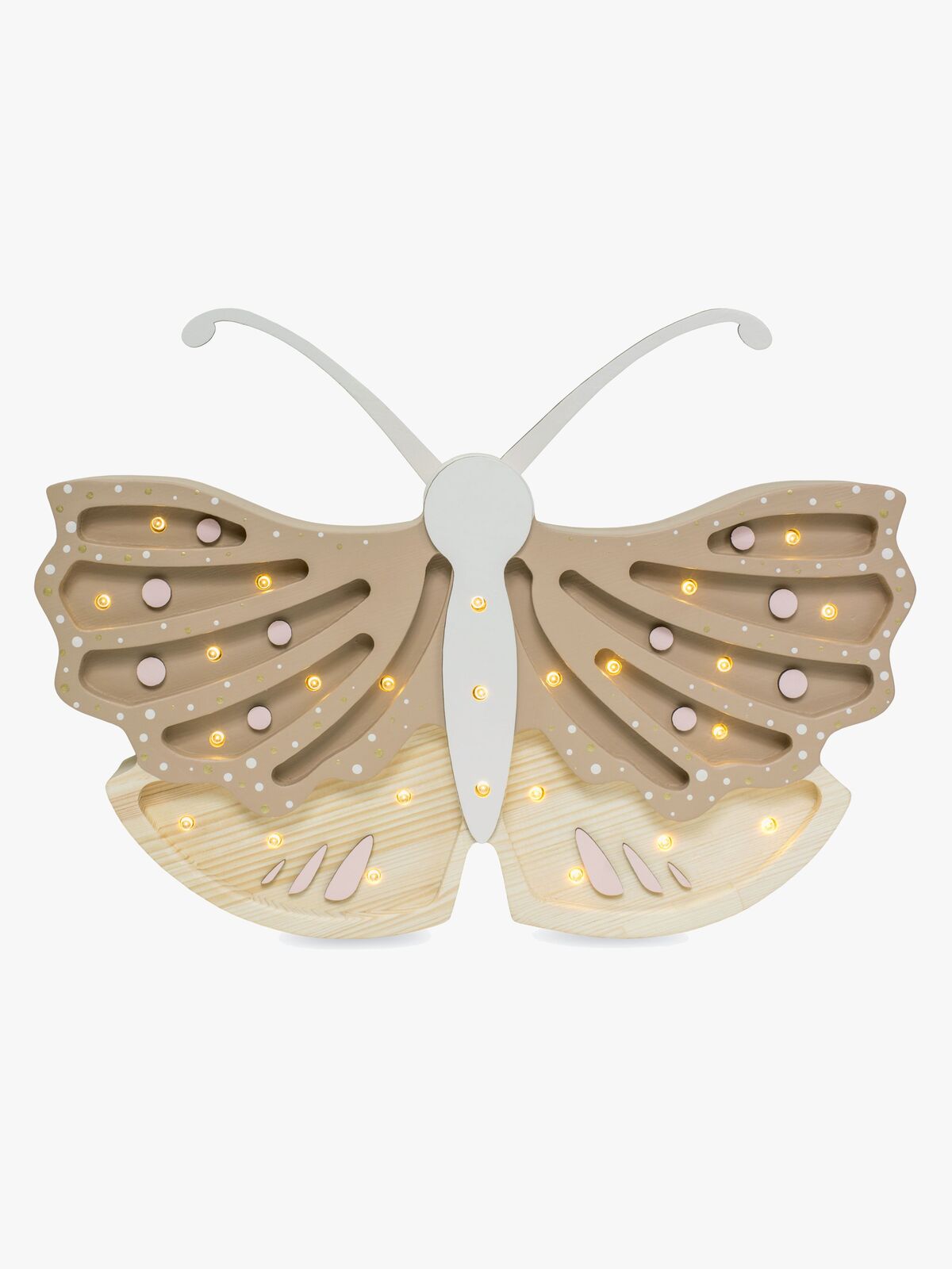 Little Lights Lampe Sommerfugl, Brun