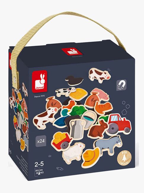 Janod Magneter Bondegård Træ 24 Stk.