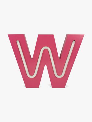 POPP Bogstavslampe W, Lyserød