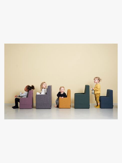 by KlipKlap Kids Lænestol XL, Mørkegrå