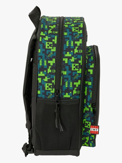 Minecraft Junior Rygsæk 15L TNT, Grøn/Sort