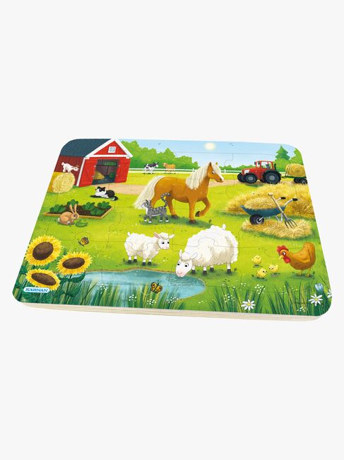 Kärnan Rammepuslespil På Bondegården 16 Brikker