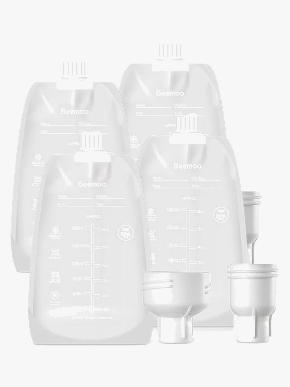 Beemoo CARE Modermælksposer 180 ml 60-Pak