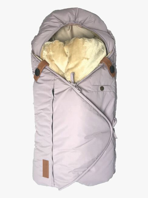 Sleepbag Mini Vinterkørepose, Dusty Purple/Brown
