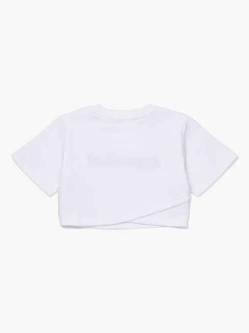 Hyperfied Short Sleeve Logo Sweatshirt, Snow White