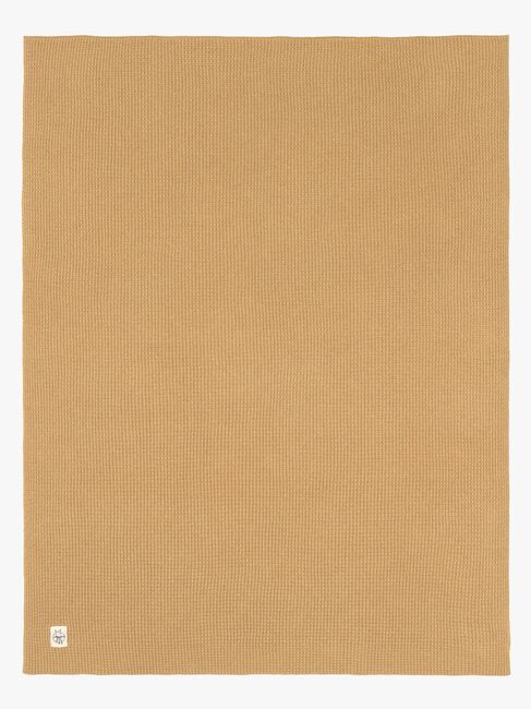 Lässig Strikket Tæppe 80x100, Nubs Camel