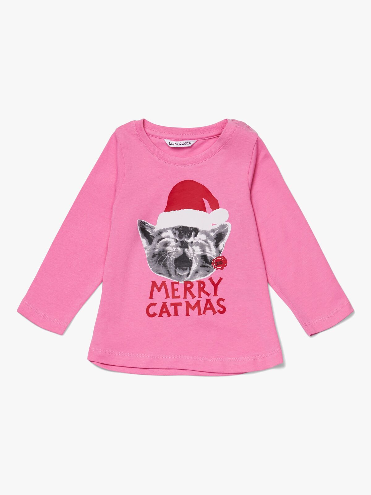 Luca & Lola Top Merry Catbaby, Pink