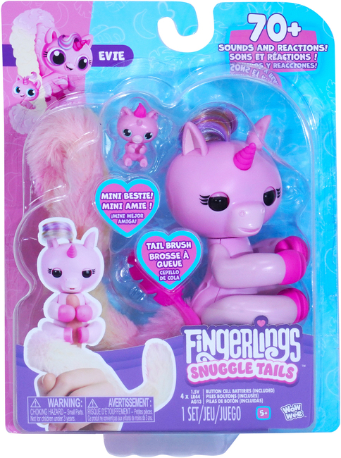 Fingerlings Bamse Snuggle Tails Enhjørning