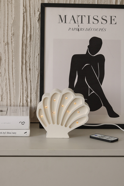 Little Lights Lampe Muslingeskal, Hvid