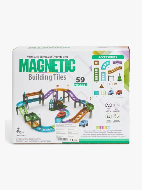 Fippla Racerbane Magnetiske Byggeklodser 59 Dele