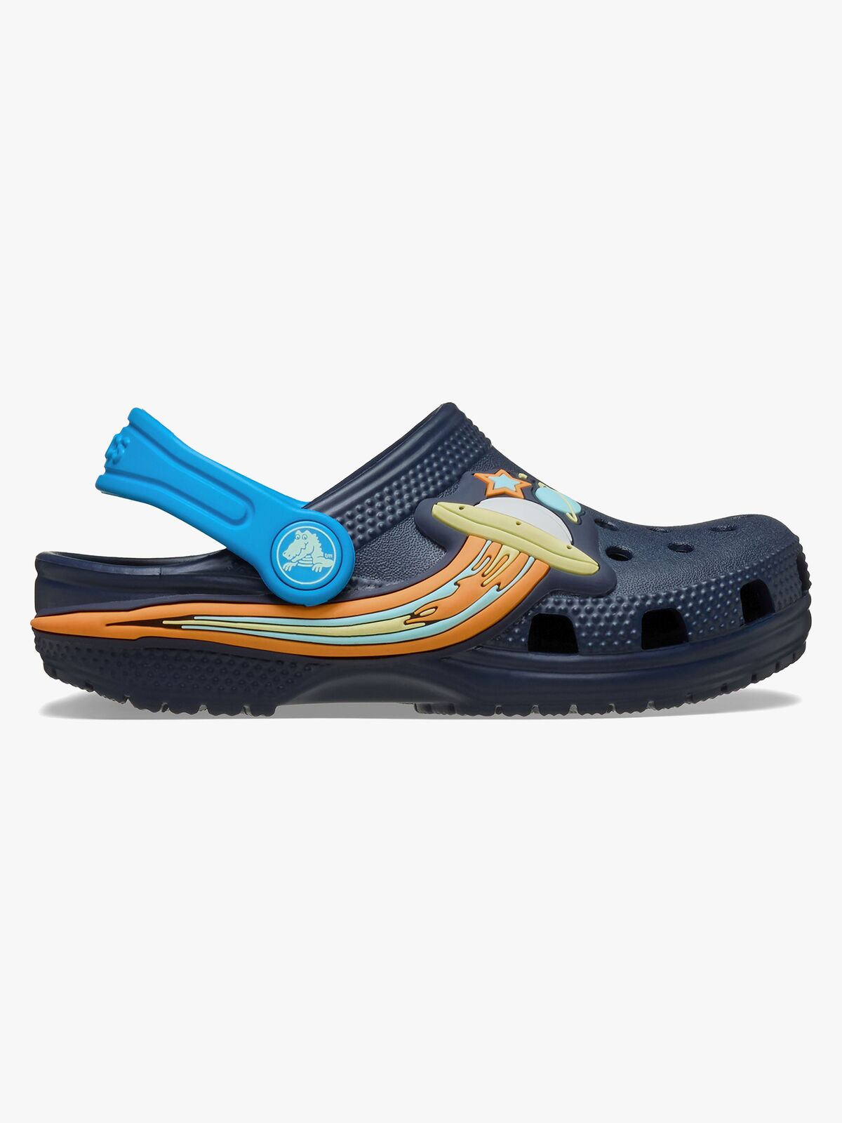 Crocs Classic UFO Lights Kids Clogs, Navy