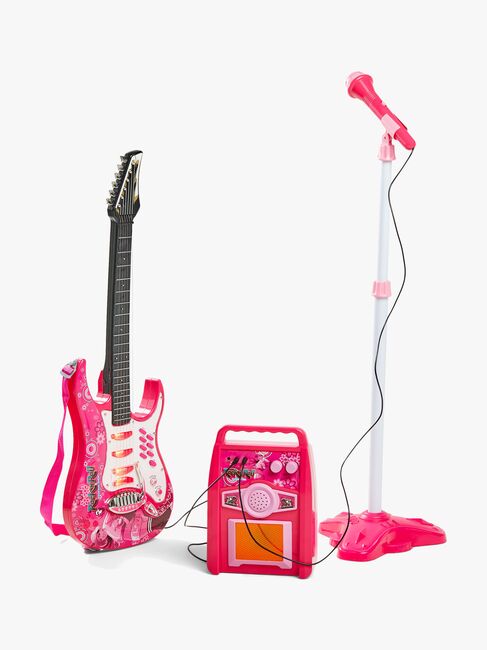 Cloudberry Castle Legetøjsguitar med Mikrofon & Højttaler, Pink