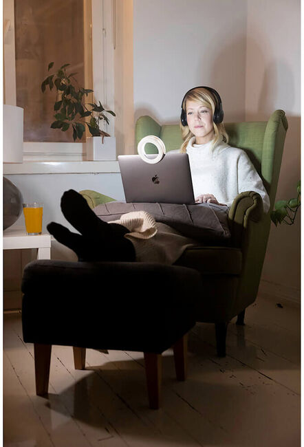 Kodak Desk Ring Light Lampe 10 Tommer, Hvid