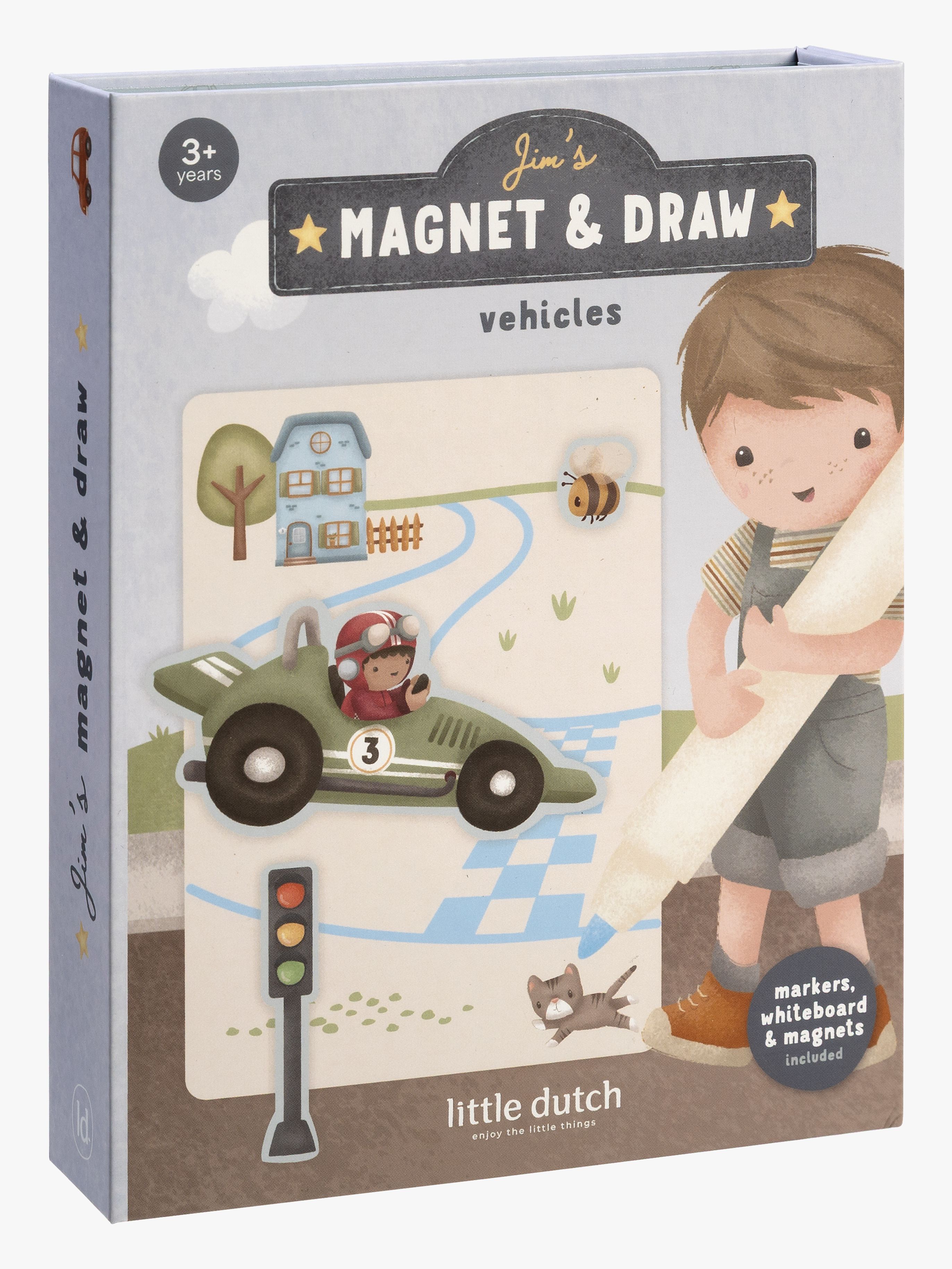 Little Dutch Jim Vehicles Magnetsæt