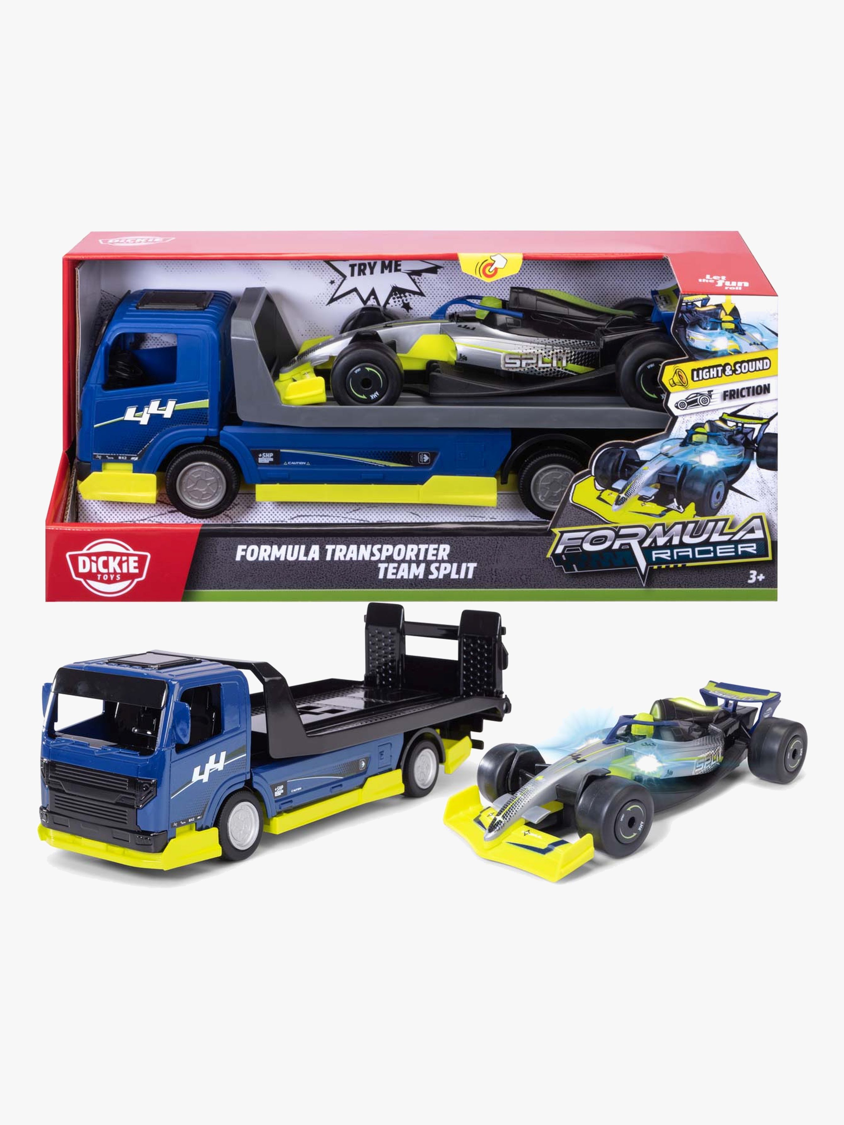 Dickie Toys Formula Racer Biltransport