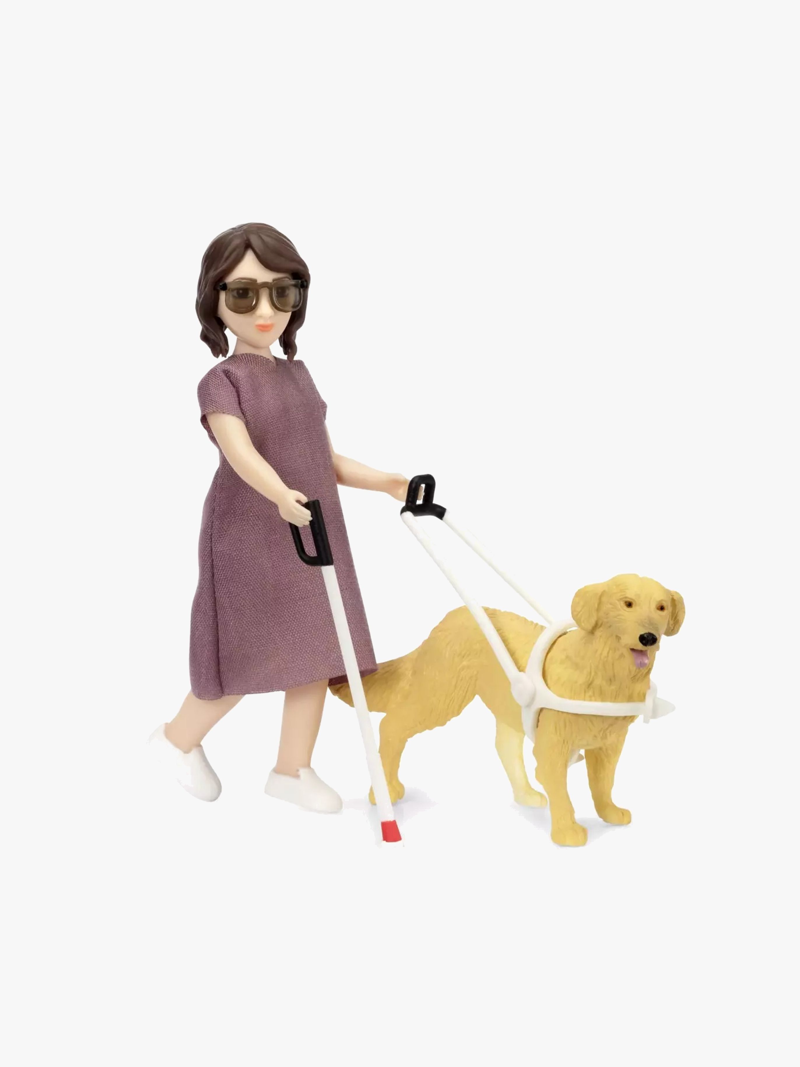 Lundby Dukke m. Blindestok &  Hund