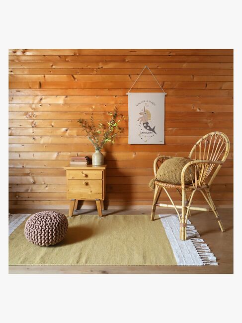 Nattiot Lucia Moutarde Gulvtæppe 100x150, Brun