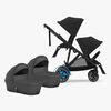 Cybex e-Gazelle S Tvillingevogn, Moon Black/Black