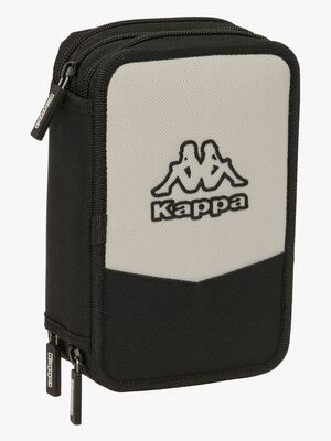 Kappa  Fyldt Penalhus med 3 Rum 37 Dele, Grå