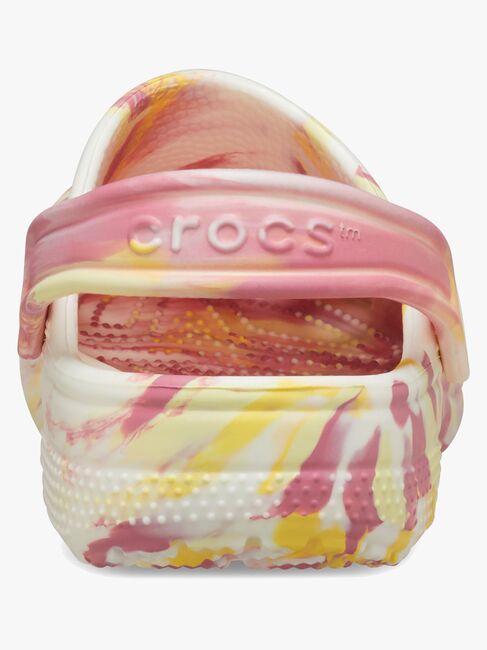 Crocs Classic Glow Marbled Clogs, Daylily/Multi