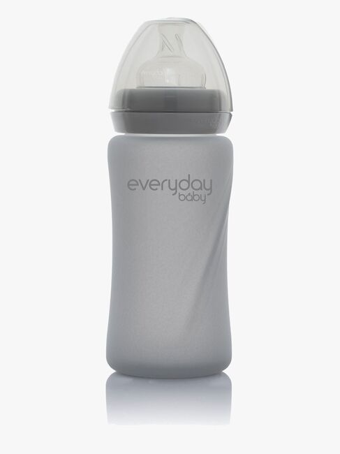 Everyday Baby Sutteflaske Glas 240 ml, Grå
