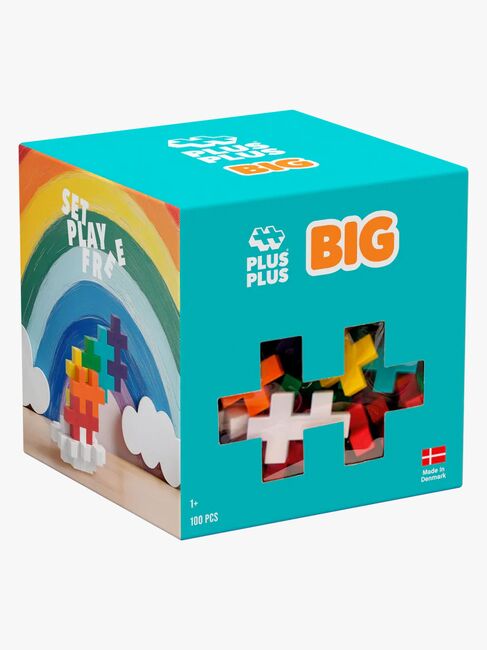 Plus-Plus BIG Byggesæt Rainbow Mix 100 Stk.