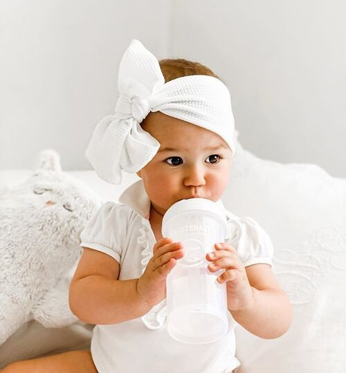 Sugerørskop 360ml, Hvid