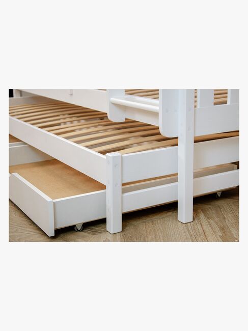 Lano Meble BLANKA Tribbelkøjeseng 90x200, Hvid