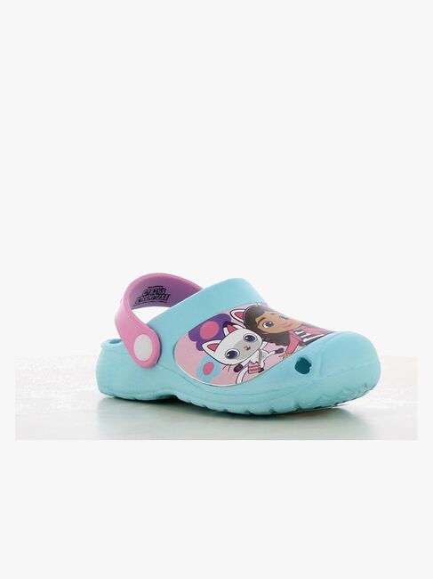 Gabby's Dollhouse Clogs, Turkish Blue/Fuchsia