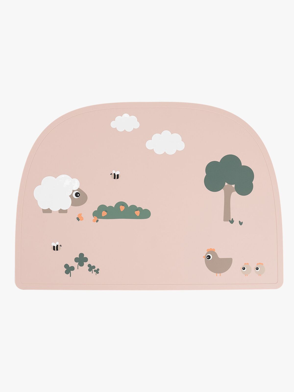 Done By Deer Tiny Farm Dækkeserviet Silikone, Powder