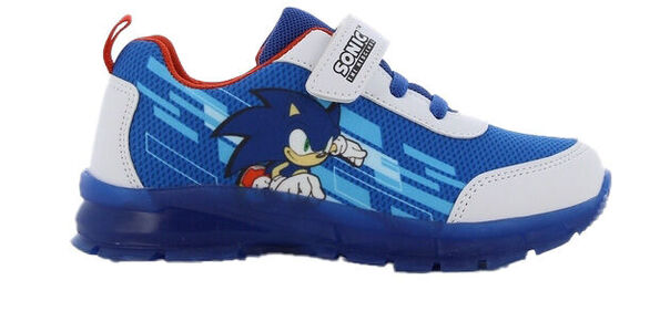 Sonic Blinkende Sneakers, White/Cobalt Blue