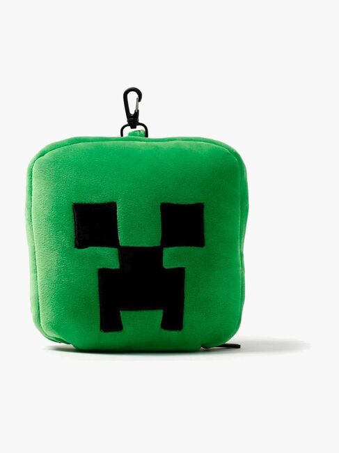 Relaxeazzz Plush Minecraft Rejsepude Og Øjenmaske, Creeper CUSHMask-306-4817_2.jpg