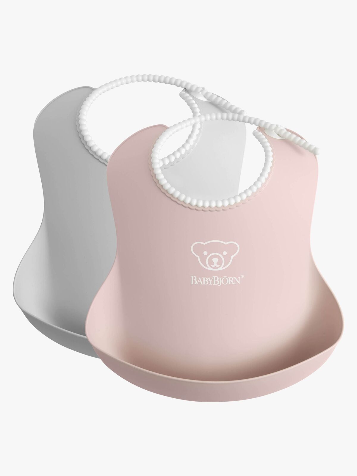 BabyBjörn Hagesmæk 2-pak, Grå/Lyserød