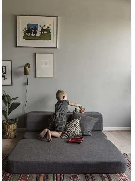 by KlipKlap 3 Fold Sofa XL, Blue Grey