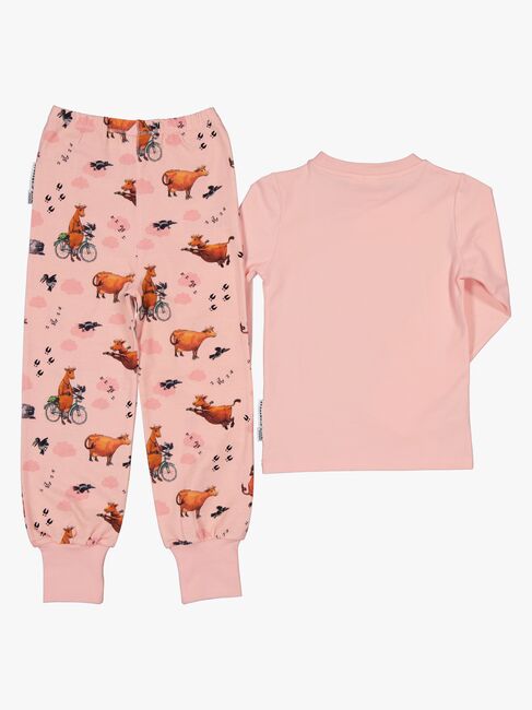 Geggamoja  Todelt Pyjamas Mor Muh og Krage, Pink