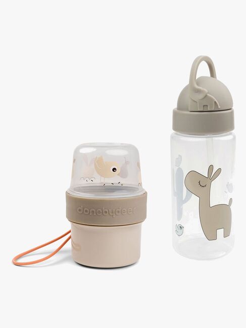 Done By Deer Birdee Snackbeholder & Flaske, Sand