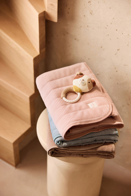 Jollein Tæppe 75x100 cm Velvet Rib, Sea Green