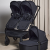 Beemoo Pro Twin 2 Søskendevogn inkl. Liggedel, Coffee Black