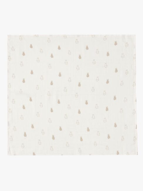 Jollein Happy Miffy Tæppe/ Stofble i Musselin 3-pak, Nougat