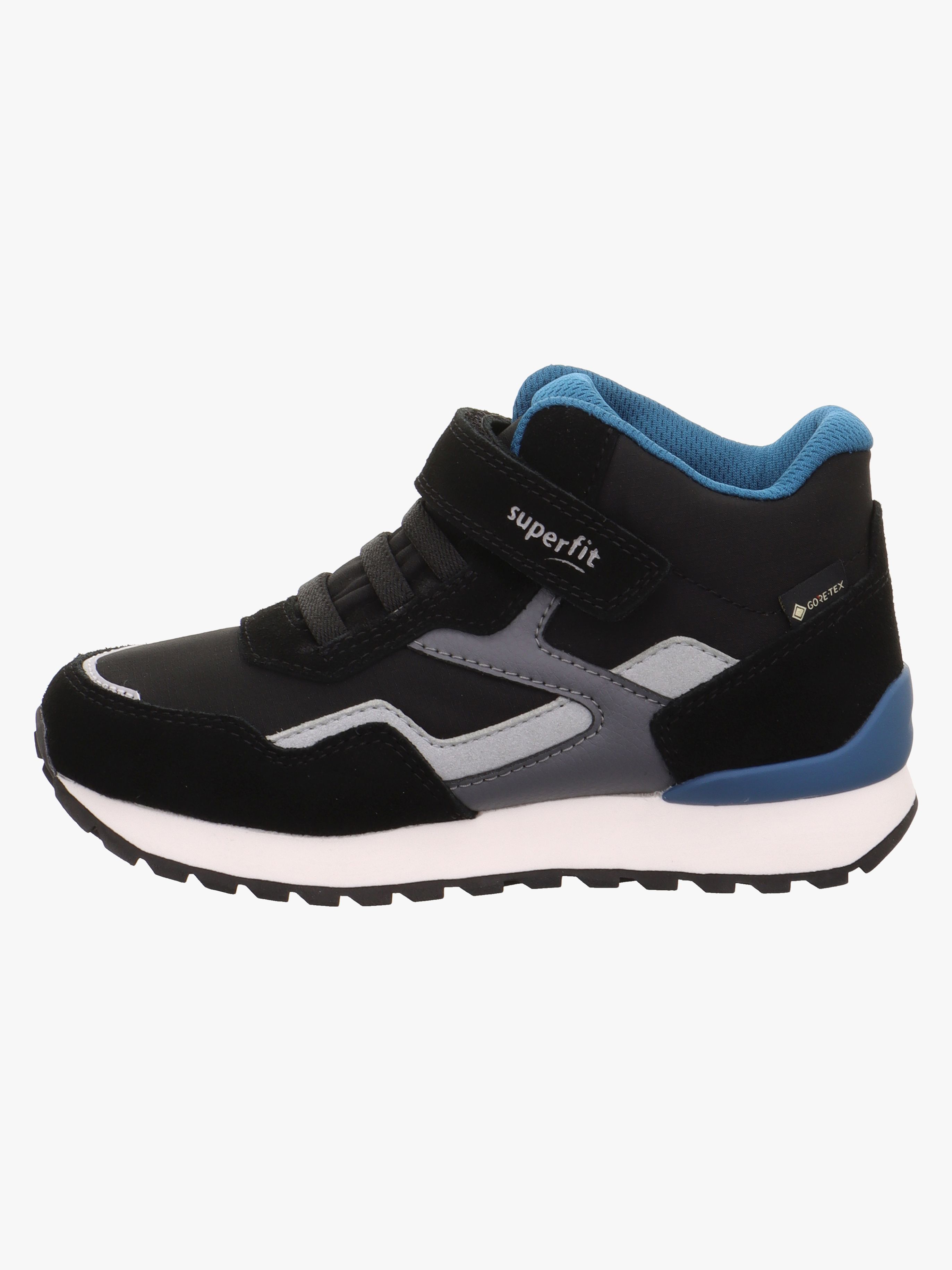 Superfit Dash Mid GTX Sneakers, Black/Blue, 32