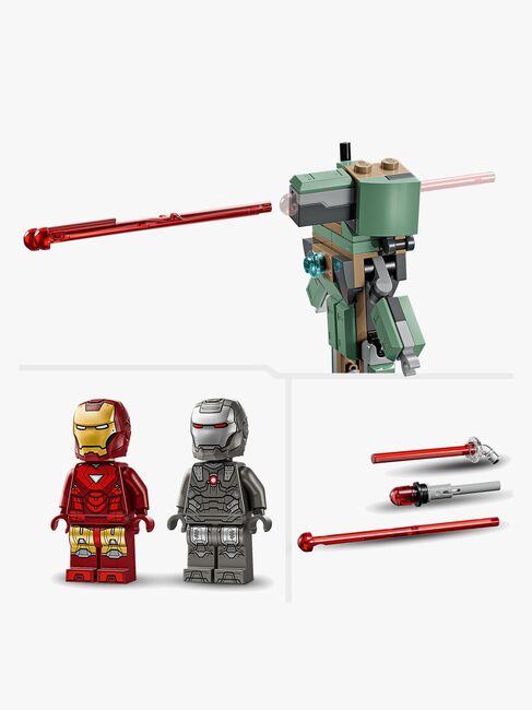 LEGO Super Heroes 76320 Iron Man og War Machine mod Hammer-droner