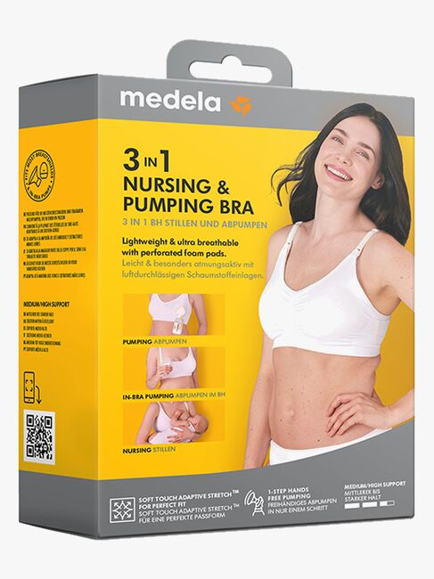 Medela Amme- og Pumpe-bh 3-i-1, Sort