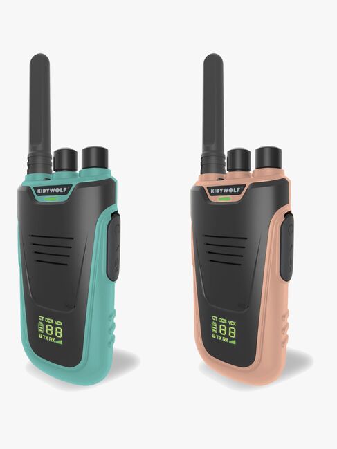 Kidywolf KIDYTALK Walkie Talkies, Beige/Turkis