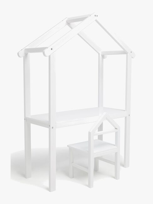 JLY  Huset Skrivebord med Stol, Hvid