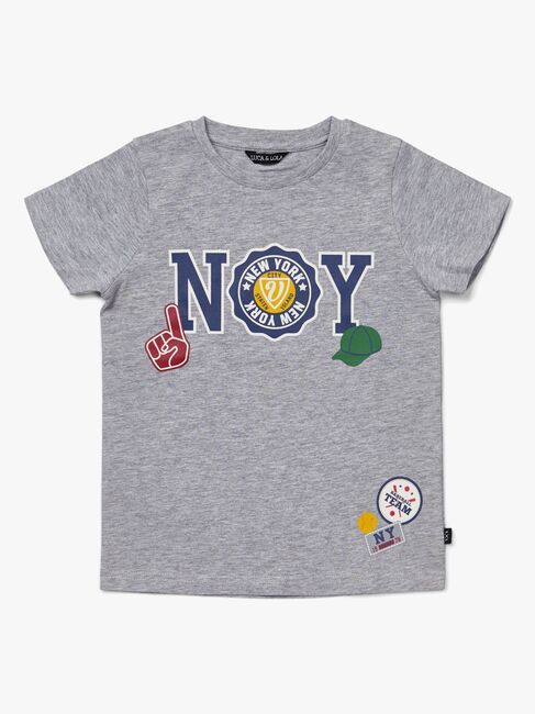 Luca & Lola San Marino T-Shirt 2-pak, Grey Melange/Navy