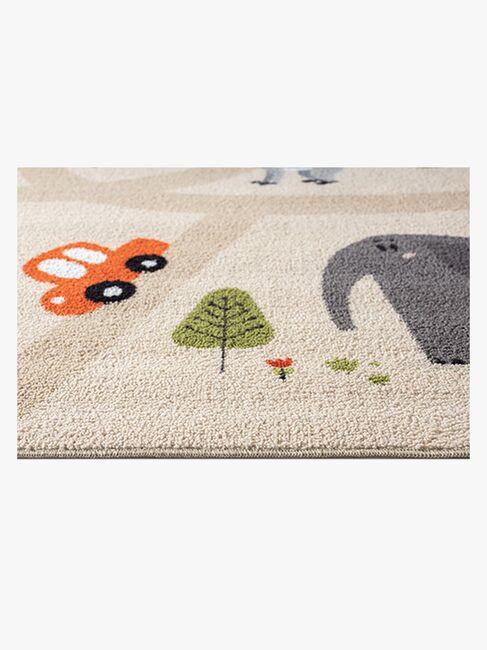 Happy Kids Gulvtæppe 140x200, Linne