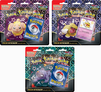 Pokémon Scarlet & Violet Paldean Fates Tech Sticker Collection Samlekort Blandet Udvalg