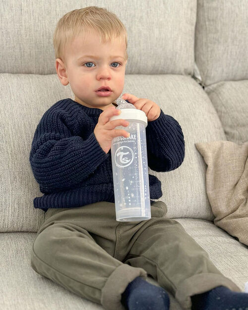 TwistShake Sutteflaske Anti-Kolik 330 ml, Hvid